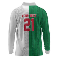 World Football 2026 Algeria Custom Long Sleeve Polo Shirt Algeria Culture Heritage - Wonder Print Shop