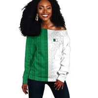 World Football 2026 Algeria Custom Off Shoulder Sweater Algeria Culture Heritage - Wonder Print Shop