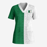 World Football 2026 Algeria Custom Scrub Top Algeria Culture Heritage - Wonder Print Shop