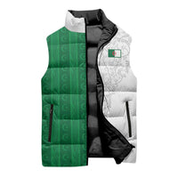 World Football 2026 Algeria Custom Sleeveless Puffer Jacket Algeria Culture Heritage - Wonder Print Shop