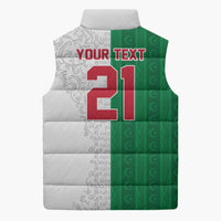 World Football 2026 Algeria Custom Sleeveless Puffer Jacket Algeria Culture Heritage - Wonder Print Shop