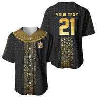 World Football 2026 Egypt Custom Baseball Jersey Ancient Egyptian Hieroglyphs LT9