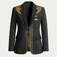 World Football 2026 Egypt Custom Blazer Ancient Egyptian Hieroglyphs - Wonder Print Shop
