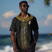 World Football 2026 Egypt Custom Hawaiian Shirt Ancient Egyptian Hieroglyphs LT9