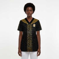 World Football 2026 Egypt Custom Scrub Top Ancient Egyptian Hieroglyphs - Wonder Print Shop