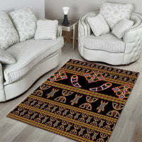 Bamenda Toghu Area Rug Traditional Attire Pattern