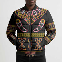 Bamenda Toghu Bomber Puffer Jacket Traditional Attire Pattern