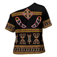 Bamenda Toghu Cross Shoulder Shirt Traditional Attire Pattern