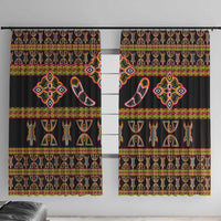 Bamenda Toghu Window Curtain Traditional Attire Pattern