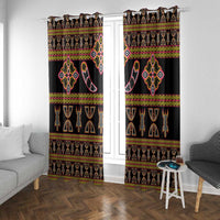 Bamenda Toghu Window Curtain Traditional Attire Pattern