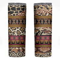 Cameroon Toghu Skinny Tumbler Wild Animal Skins Seamless Pattern