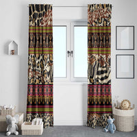 Cameroon Toghu Window Curtain Wild Animal Skins Seamless Pattern