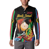Personalized Eritrea Maelti Siwuat Button Sweatshirt Shida Shoes Glory To Our Martyrs Eritrea LT9 - Wonder Print Shop