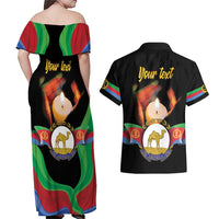 Personalized Eritrea Maelti Siwuat Couples Matching Off Shoulder Maxi Dress and Hawaiian Shirt Shida Shoes Glory To Our Martyrs Eritrea LT9 - Wonder Print Shop