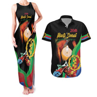 Personalized Eritrea Maelti Siwuat Couples Matching Tank Maxi Dress and Hawaiian Shirt Shida Shoes Glory To Our Martyrs Eritrea LT9 - Wonder Print Shop