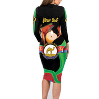 Personalized Eritrea Maelti Siwuat Family Matching Long Sleeve Bodycon Dress and Hawaiian Shirt Shida Shoes Glory To Our Martyrs Eritrea LT9 - Wonder Print Shop