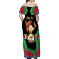 Personalized Eritrea Maelti Siwuat Family Matching Off Shoulder Maxi Dress and Hawaiian Shirt Shida Shoes Glory To Our Martyrs Eritrea LT9 - Wonder Print Shop