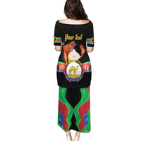 Personalized Eritrea Maelti Siwuat Family Matching Puletasi and Hawaiian Shirt Shida Shoes Glory To Our Martyrs Eritrea - Wonder Print Shop