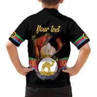 Personalized Eritrea Maelti Siwuat Family Matching Short Sleeve Bodycon Dress and Hawaiian Shirt Shida Shoes Glory To Our Martyrs Eritrea - Wonder Print Shop