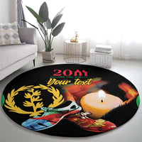 Personalized Eritrea Maelti Siwuat Round Carpet Shida Shoes Glory To Our Martyrs Eritrea