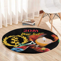 Personalized Eritrea Maelti Siwuat Round Carpet Shida Shoes Glory To Our Martyrs Eritrea