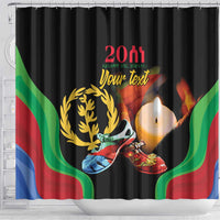 Personalized Eritrea Maelti Siwuat Shower Curtain Shida Shoes Glory To Our Martyrs Eritrea
