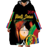 Personalized Eritrea Maelti Siwuat Wearable Blanket Hoodie Shida Shoes Glory To Our Martyrs Eritrea - Wonder Print Shop