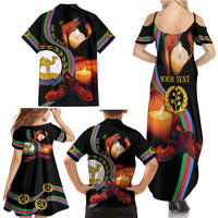 Personalized Eritrea Maelti Siwuat Family Matching Summer Maxi Dress and Hawaiian Shirt Candle Vigil Glory To Our Martyrs Eritrea - Wonder Print Shop