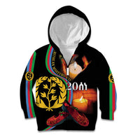 Personalized Eritrea Maelti Siwuat Kid Hoodie Candle Vigil Glory To Our Martyrs Eritrea - Wonder Print Shop