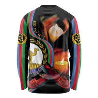 Personalized Eritrea Maelti Siwuat Long Sleeve Shirt Candle Vigil Glory To Our Martyrs Eritrea - Wonder Print Shop