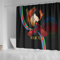 Personalized Eritrea Maelti Siwuat Shower Curtain Candle Vigil Glory To Our Martyrs Eritrea