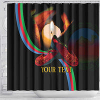 Personalized Eritrea Maelti Siwuat Shower Curtain Candle Vigil Glory To Our Martyrs Eritrea