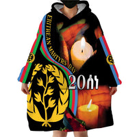 Personalized Eritrea Maelti Siwuat Wearable Blanket Hoodie Candle Vigil Glory To Our Martyrs Eritrea - Wonder Print Shop