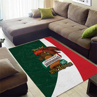 iViva Mexico Hidalgos Bell Personalized Area Rug Mexican Independence Day Fiesta - Wonder Print Shop