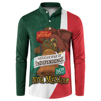iViva Mexico Hidalgos Bell Personalized Button Sweatshirt Mexican Independence Day Fiesta - Wonder Print Shop