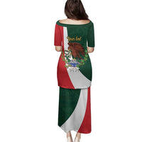 iViva Mexico Hidalgos Bell Personalized Family Matching Puletasi and Hawaiian Shirt Mexican Independence Day Fiesta - Wonder Print Shop