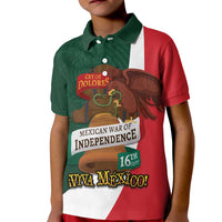 iViva Mexico Hidalgos Bell Personalized Kid Polo Shirt Mexican Independence Day Fiesta - Wonder Print Shop