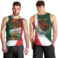 iViva Mexico Hidalgos Bell Personalized Men Tank Top Mexican Independence Day Fiesta - Wonder Print Shop