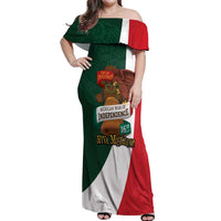 iViva Mexico Hidalgos Bell Personalized Off Shoulder Maxi Dress Mexican Independence Day Fiesta - Wonder Print Shop