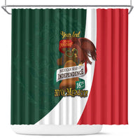 iViva Mexico Hidalgos Bell Personalized Shower Curtain Mexican Independence Day Fiesta - Wonder Print Shop