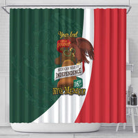 iViva Mexico Hidalgos Bell Personalized Shower Curtain Mexican Independence Day Fiesta - Wonder Print Shop