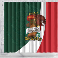 iViva Mexico Hidalgos Bell Personalized Shower Curtain Mexican Independence Day Fiesta - Wonder Print Shop