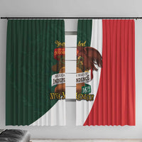 iViva Mexico Hidalgos Bell Personalized Window Curtain Mexican Independence Day Fiesta - Wonder Print Shop