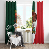 iViva Mexico Hidalgos Bell Personalized Window Curtain Mexican Independence Day Fiesta - Wonder Print Shop