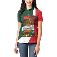 iViva Mexico Hidalgos Bell Personalized Women Polo Shirt Mexican Independence Day Fiesta - Wonder Print Shop