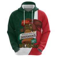 iViva Mexico Hidalgos Bell Personalized Zip Hoodie Mexican Independence Day Fiesta - Wonder Print Shop