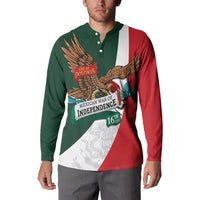 iViva Mexico Eagle Personalized Button Sweatshirt Mexican Independence Day Fiesta - Wonder Print Shop
