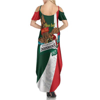 iViva Mexico Eagle Personalized Family Matching Summer Maxi Dress and Hawaiian Shirt Mexican Independence Day Fiesta - Wonder Print Shop