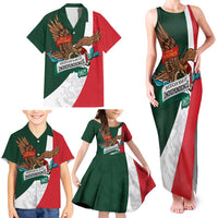 iViva Mexico Eagle Personalized Family Matching Tank Maxi Dress and Hawaiian Shirt Mexican Independence Day Fiesta - Wonder Print Shop