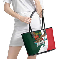 iViva Mexico Eagle Personalized Leather Tote Bag Mexican Independence Day Fiesta - Wonder Print Shop